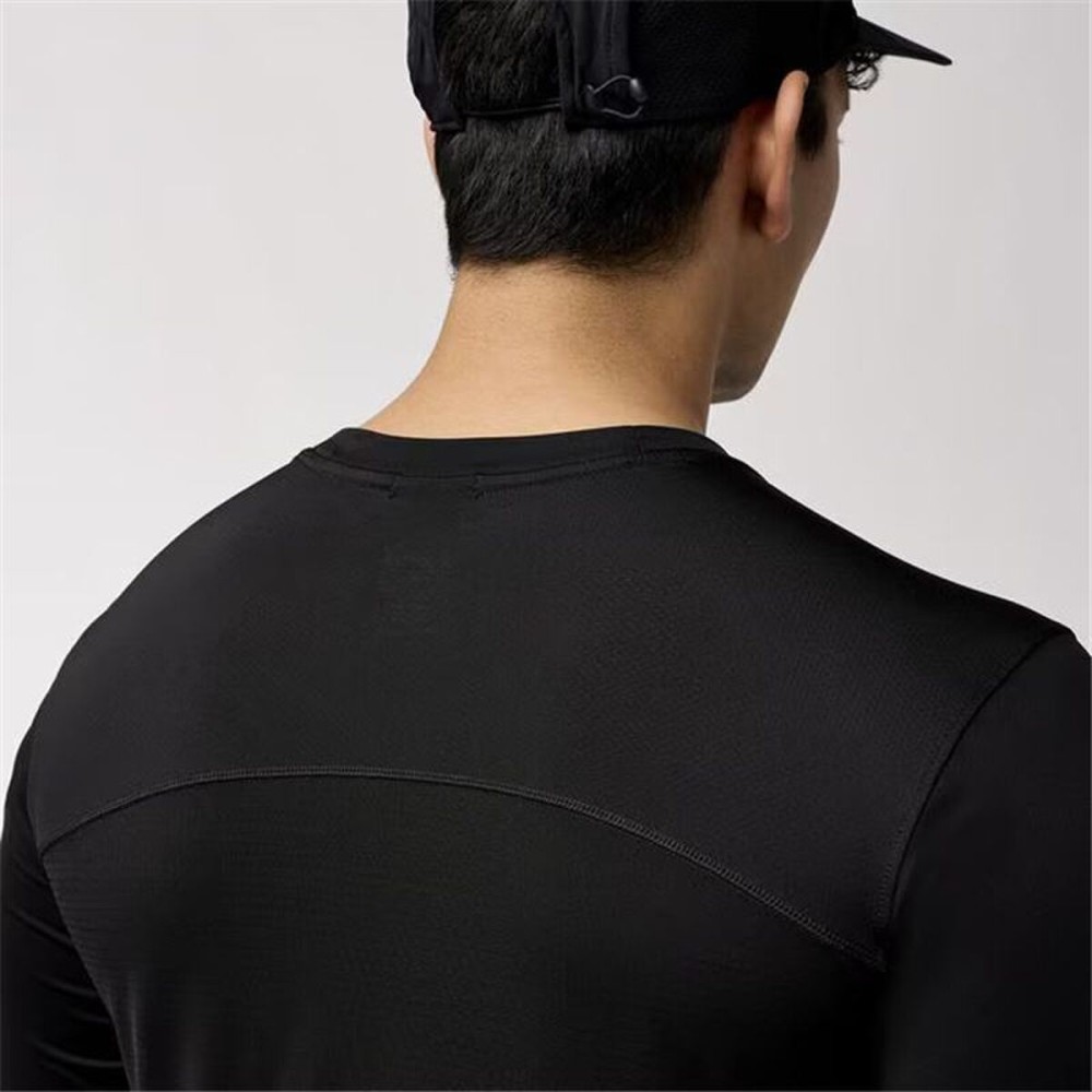 Tricou cu Mânecă Lungă Bărbați Brooks Atmosphere Long Sleeve 3.0 Negru