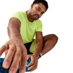 Tricou cu Mânecă Scurtă Bărbați Brooks High Point Sleeve 2.0 Galben