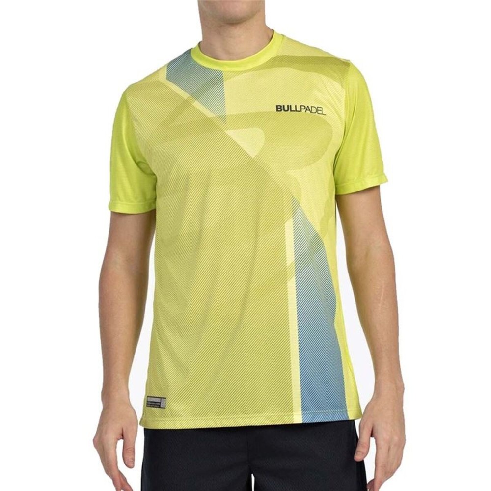 Tricou cu Mânecă Scurtă Bărbați Bullpadel Brumo Galben Padel