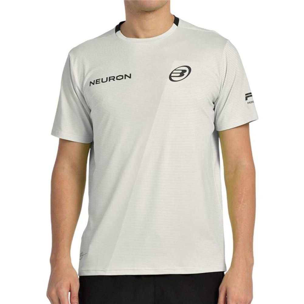 Tricou cu Mânecă Scurtă Bărbați Bullpadel Chingotto 25I 026 Gri deschis Padel