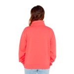 Hanorac fără Glugă Femei Rip Curl Half Zip Fleece Coral