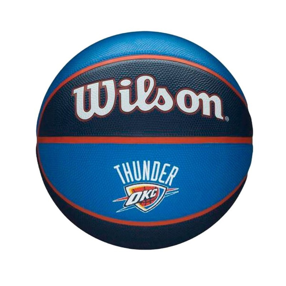 Minge de Baschet Wilson  Nba Team Tribute Okc Albastru Cauciuc (Mărimea 7)