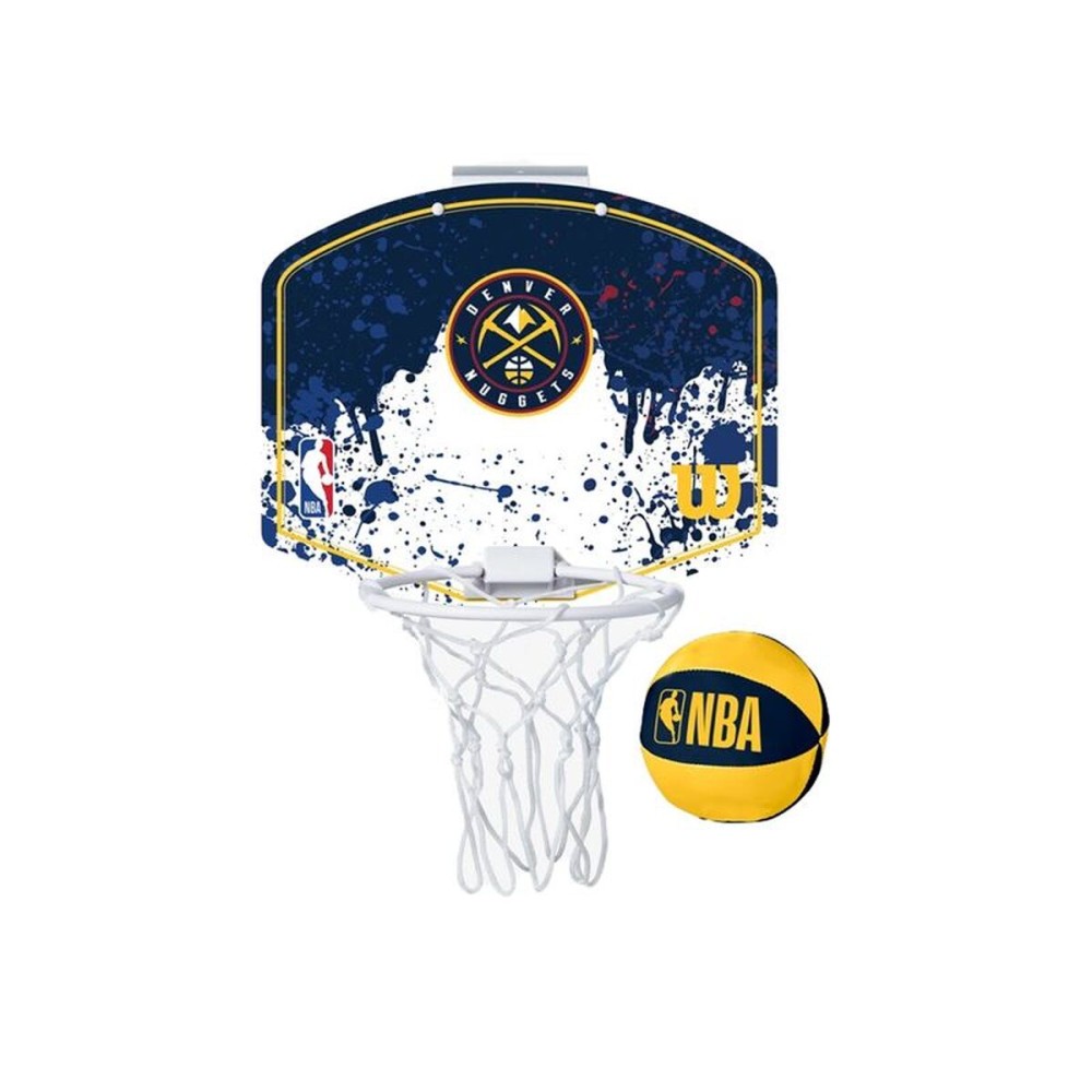 Coș de Baschet Wilson NBA Team Mini Denver Nuggets Albastru