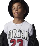 Tricou cu Mânecă Scurtă pentru Copii Jordan 95A088-001 Alb