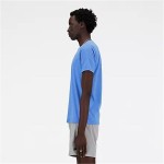 Tricou cu Mânecă Scurtă Bărbați New Balance MT41070_BIA Indigo (L)