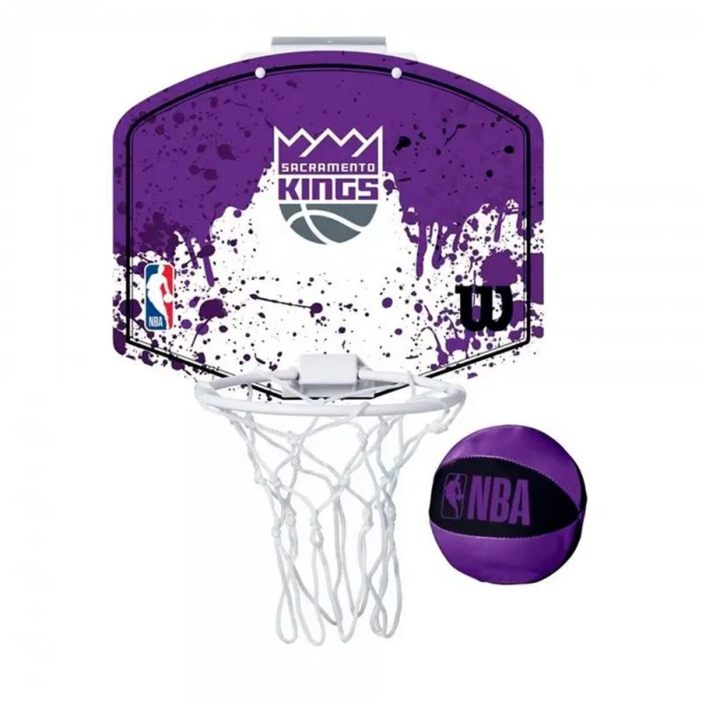 Coș de Baschet Wilson NBA Team Mini Hoop Kings Negru