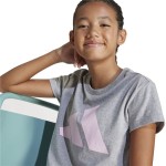 Tricou cu Mânecă Scurtă pentru Copii Adidas JC9626 Gri deschis