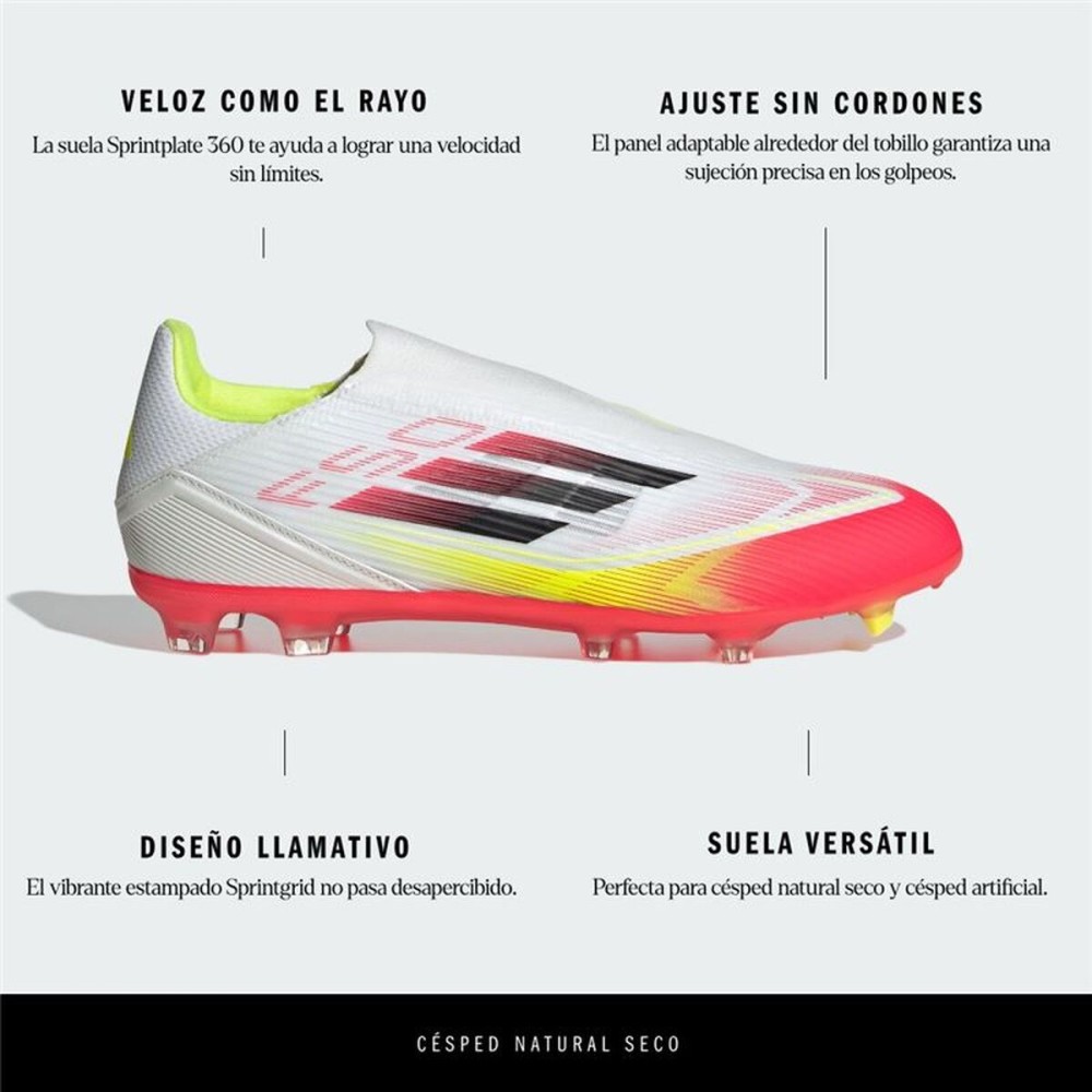 Încălțăminte de Fotbal pentru Adulți Adidas F50 League Ll Fg/Mg Alb