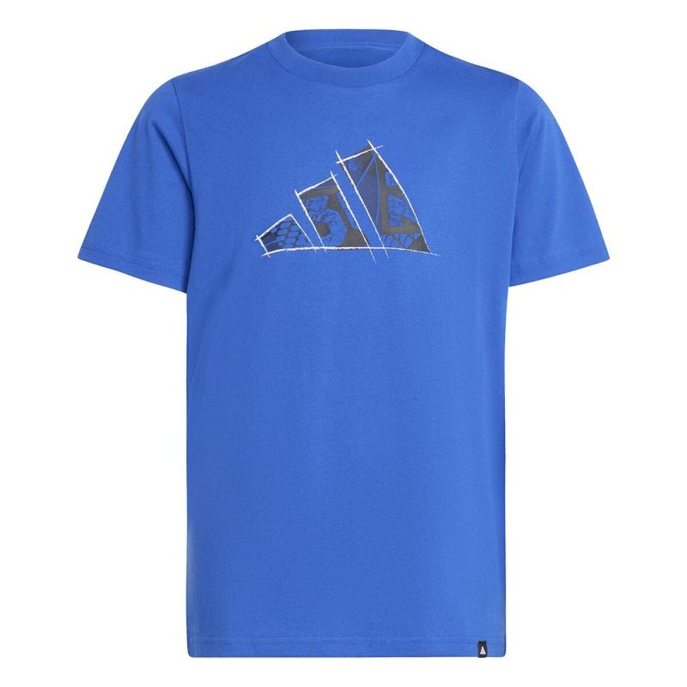 Tricou cu Mânecă Scurtă pentru Copii Adidas JI6670 Albastru