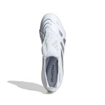 Încălțăminte de Fotbal pentru Adulți Adidas Predator League Ft Fg/Mg Alb