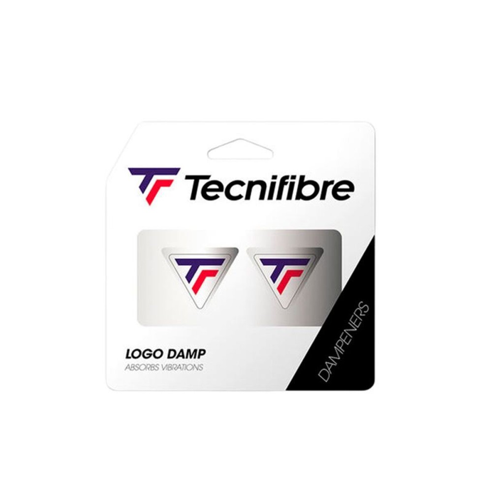 Antivibrator Tecnifibre Logo Damp Alb