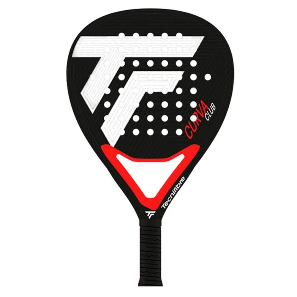 Paletă de Padel Tecnifibre Curva Club Negru Fibră de Sticlă Cărbune