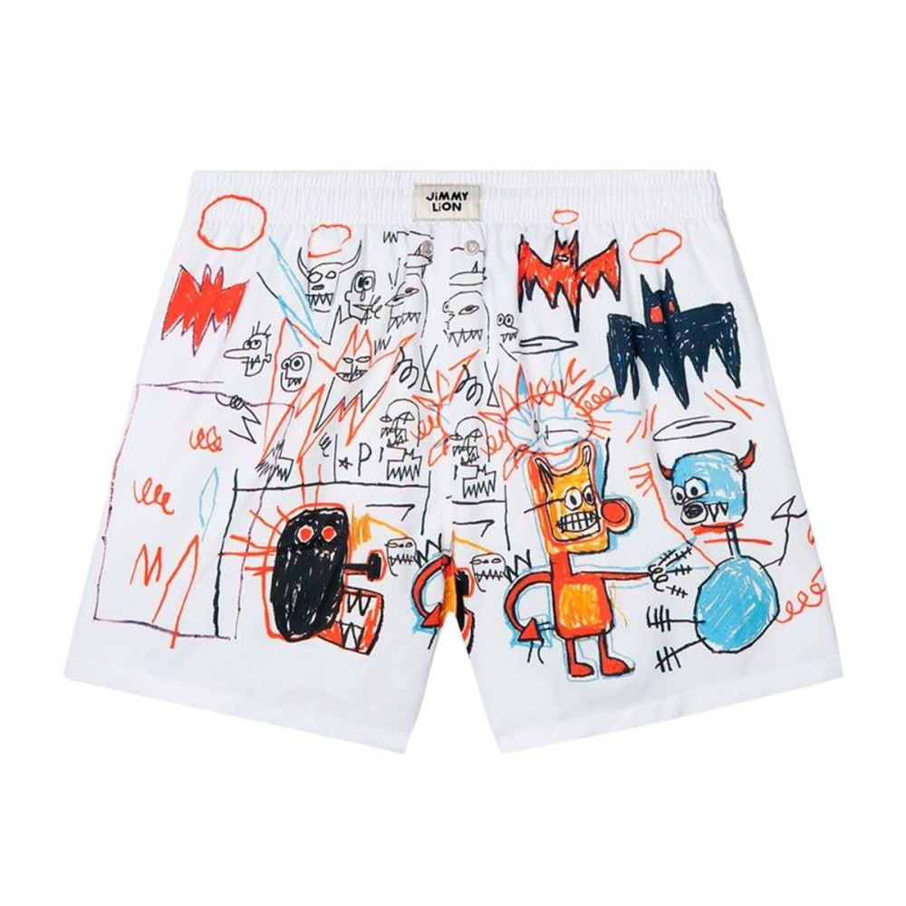 Costum de Baie Bărbați Jimmy Lion BASQUIATBATMANSWIM-MULTICOLOR