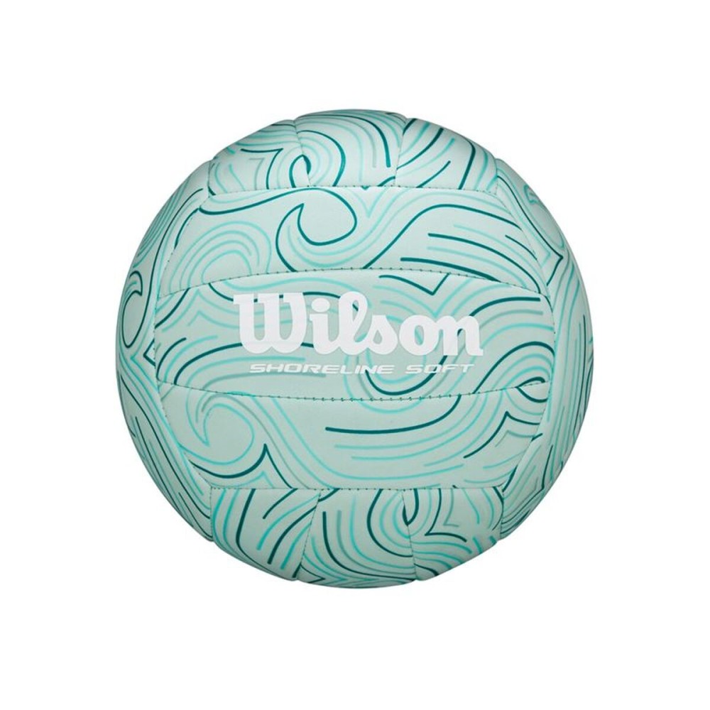 Minge de Volei Plajă Wilson Shoreline Soft Gen Green Vb Bl Albastru
