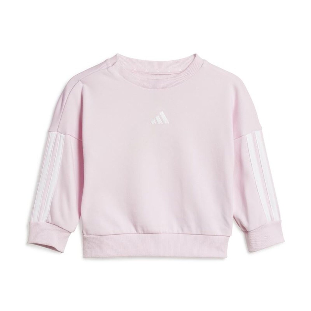 Set Sport pentru Bebeluși Adidas 3 Bandas French Terry Jogger Roz
