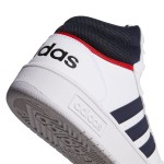 Încălțăminte Sport Bărbați Adidas Hoops 3.0 Mid Classic Alb
