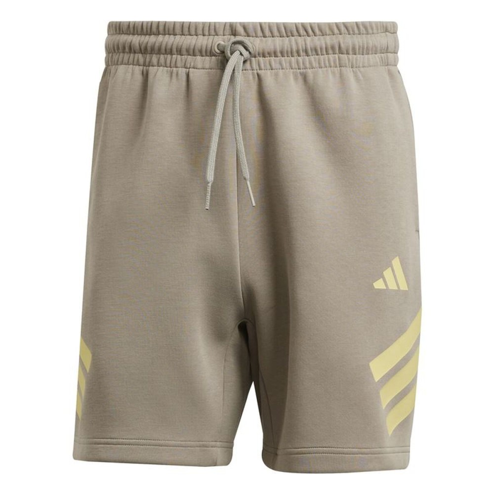 Pantaloni Scurți Sport pentru Bărbați Adidas Future Icons 3Bandas Alb Natural
