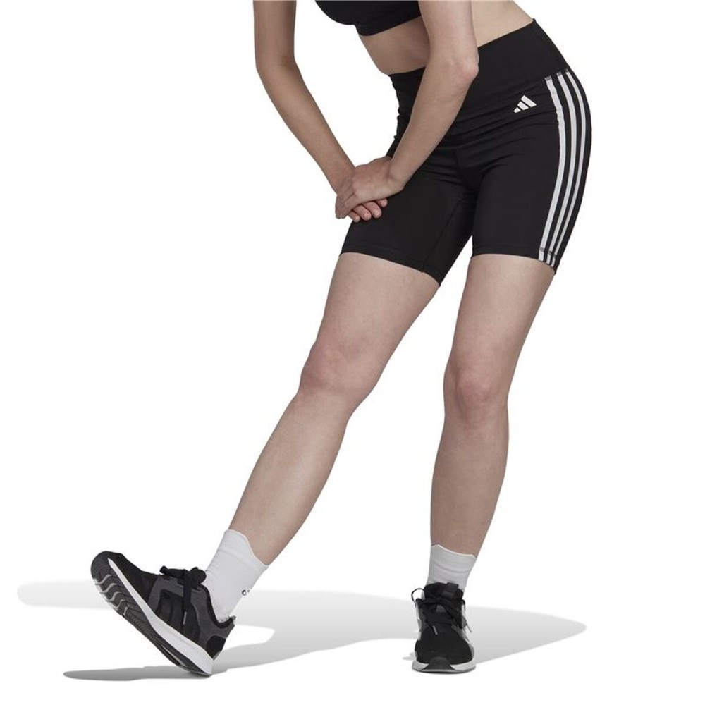 Pantaloni Scurți Sport pentru Damă Adidas Essentials High-Waisted Negru