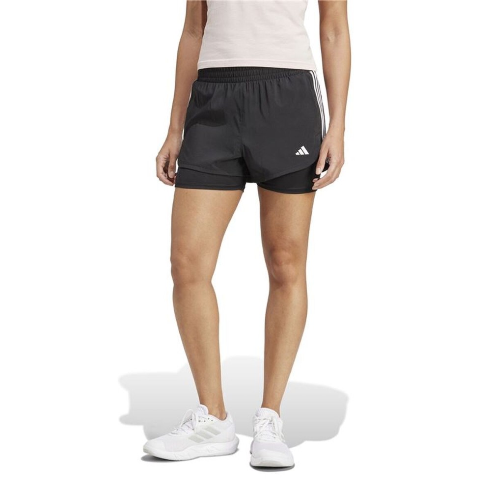 Pantaloni Scurți Sport pentru Damă Adidas Pacer Negru
