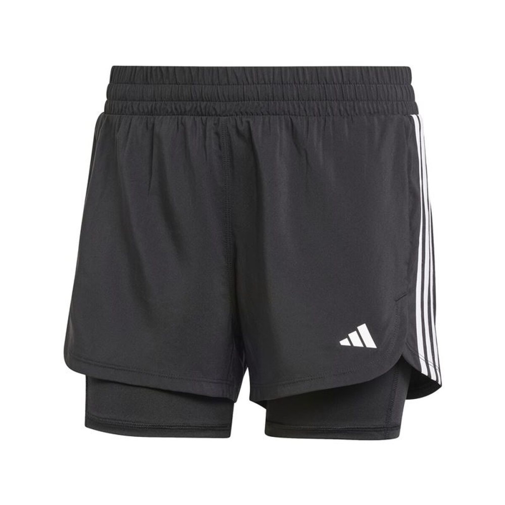 Pantaloni Scurți Sport pentru Damă Adidas Pacer Negru