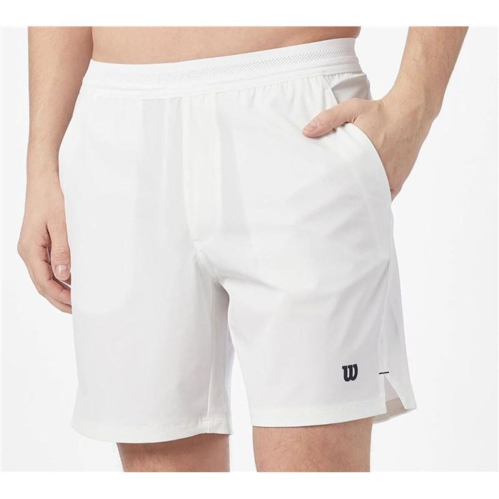 Pantaloni Scurți Sport pentru Bărbați Wilson Team Short 7" Alb 7" Padel