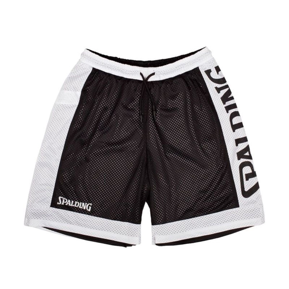 Pantaloni Scurți de Baschet pentru Bărbați Spalding Alb Negru Reversibil/ă