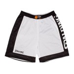 Pantaloni Scurți de Baschet pentru Bărbați Spalding Alb Negru Reversibil/ă