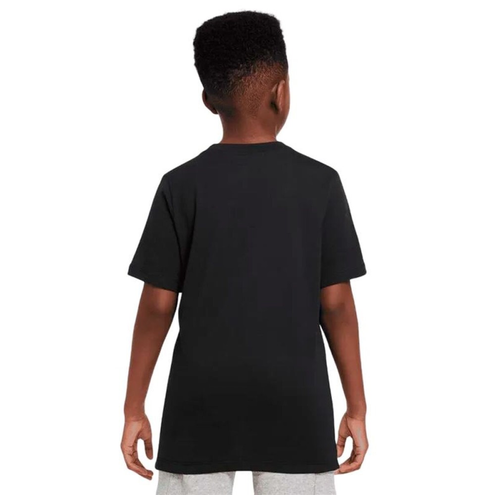 Tricou cu Mânecă Scurtă pentru Copii Nike Sportswear Big Negru