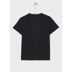 Tricou cu Mânecă Scurtă pentru Copii Nike Brandmark Stack Negru