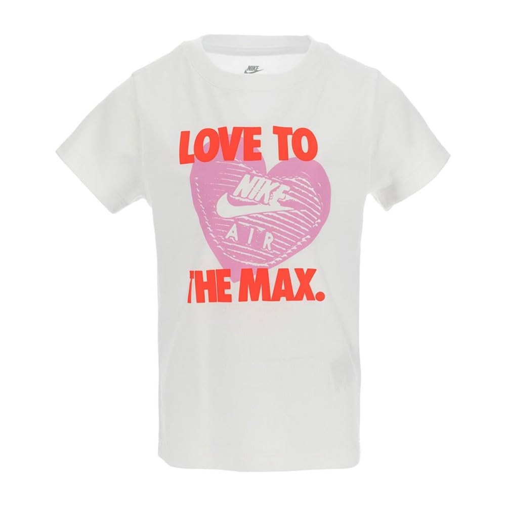 Tricou cu Mânecă Scurtă pentru Copii Nike Nkg Love To The Max Graphic Te Alb