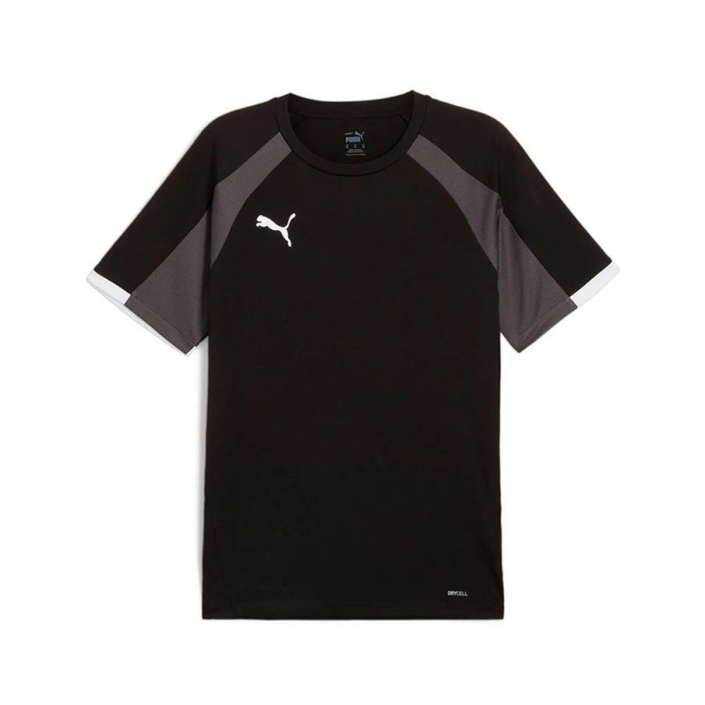 Tricou de Fotbal cu Mânecă Scurtă Bărbat Puma Individual liga Negru