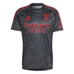 Tricou de Fotbal cu Mânecă Scurtă Bărbat Adidas SLB Benfica Negru