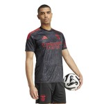 Tricou de Fotbal cu Mânecă Scurtă Bărbat Adidas SLB Benfica Negru