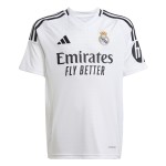 Tricou de Fotbal cu Mânecă Scurtă pentru Copii Adidas Real H Jsy Alb