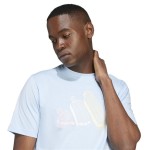 Tricou cu Mânecă Scurtă Bărbați Adidas Ice Albastru deschis