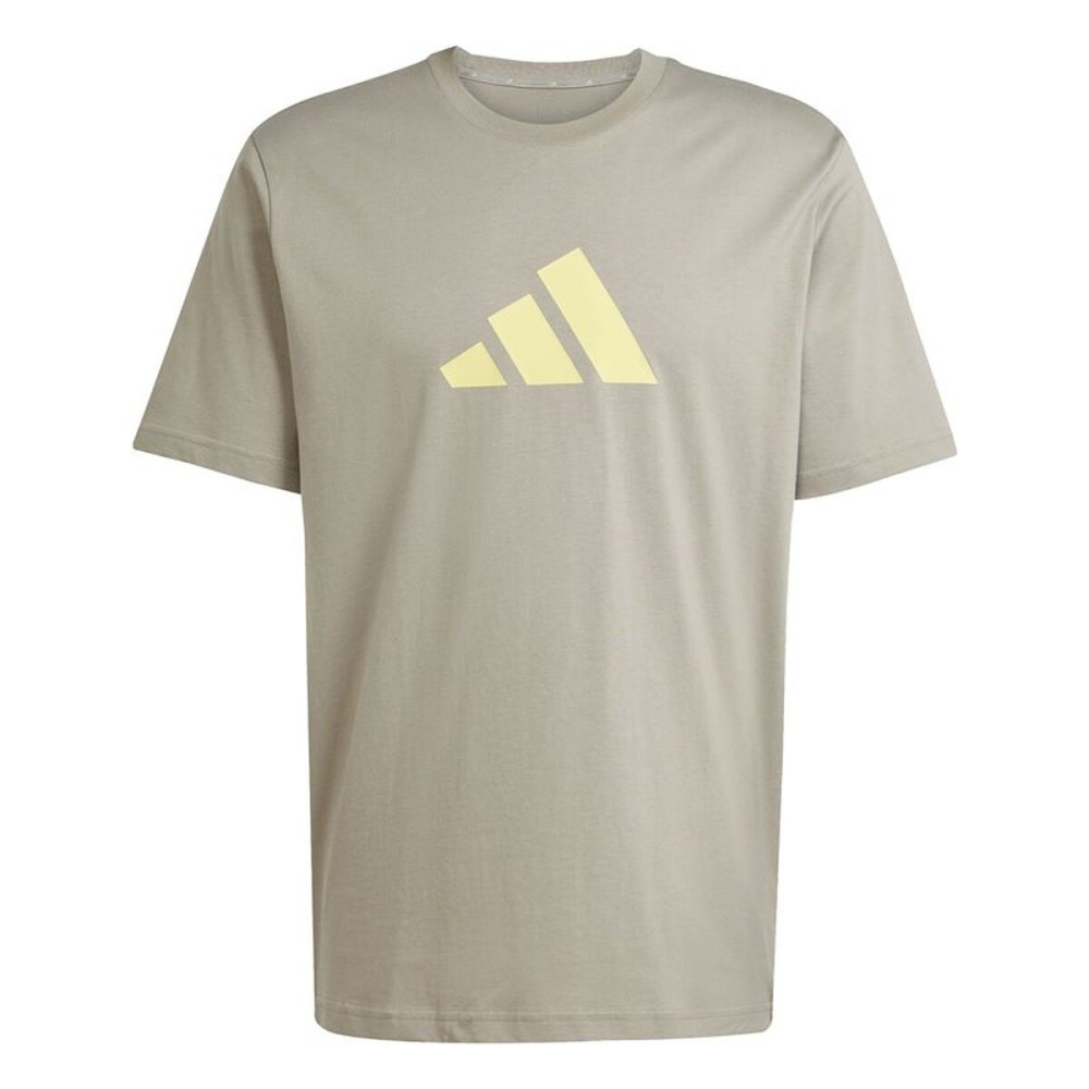 Tricou cu Mânecă Scurtă Bărbați Adidas Future Icons 3stripes Bej Maro Deschis