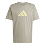 Tricou cu Mânecă Scurtă Bărbați Adidas Future Icons 3stripes Bej Maro Deschis