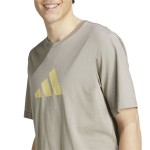 Tricou cu Mânecă Scurtă Bărbați Adidas Future Icons 3stripes Bej Maro Deschis