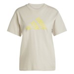 Tricou cu Mânecă Scurtă Femei Adidas Bej