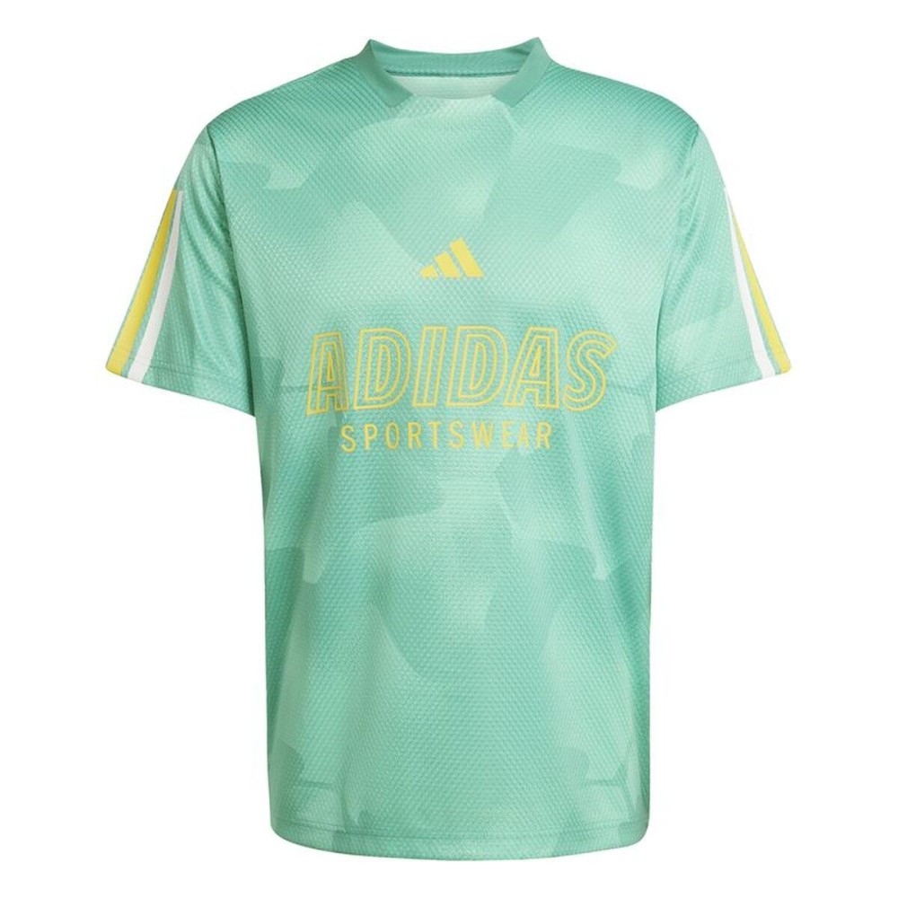 Tricou cu Mânecă Scurtă Bărbați Adidas Tiro Np Alb Acvamarin