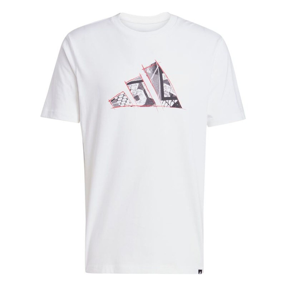 Tricou cu Mânecă Scurtă Bărbați Adidas Photo Logo Alb