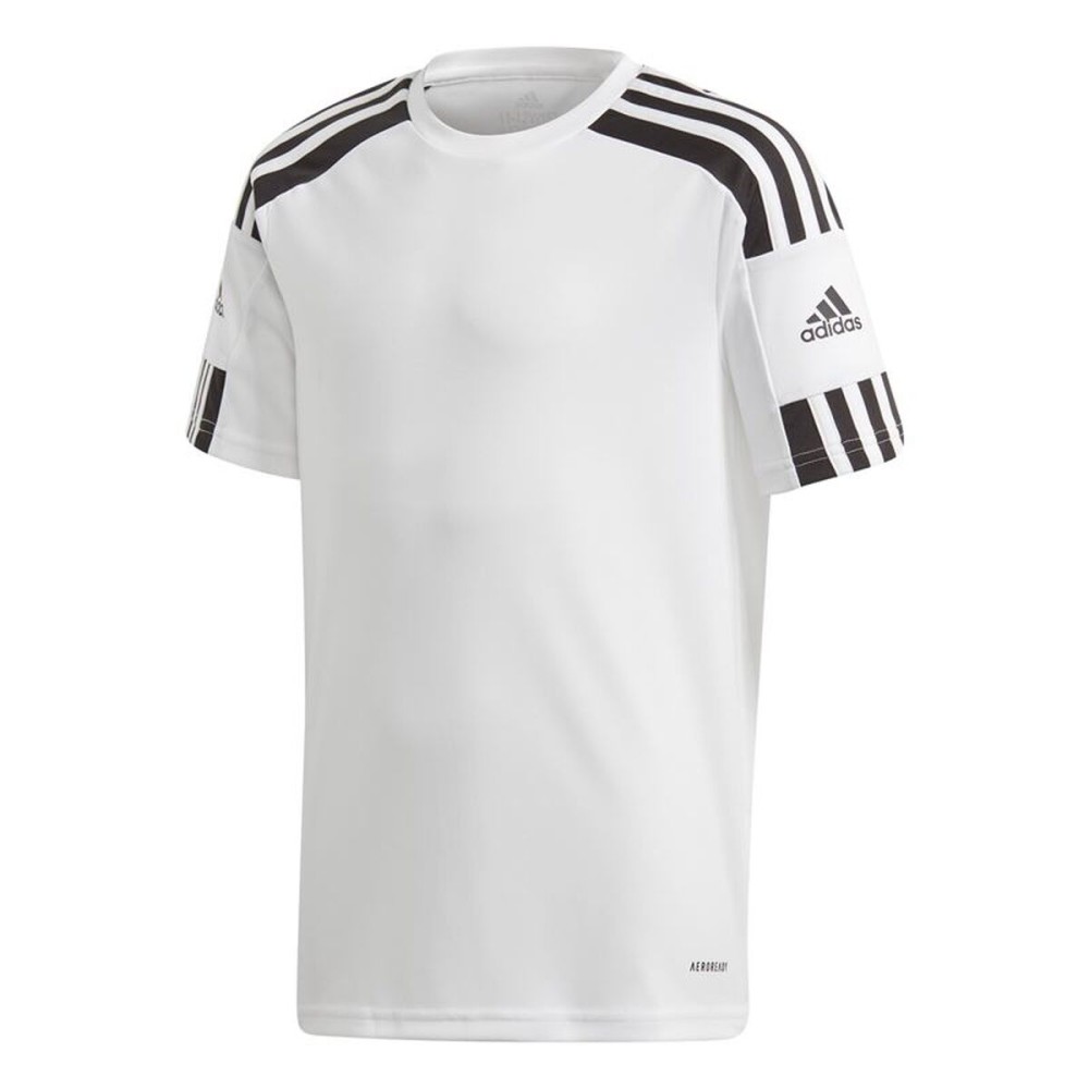 Tricou de Fotbal cu Mânecă Scurtă pentru Copii Adidas Squad 21 Alb