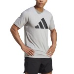 Tricou Sport cu Mânecă Scurtă Adidas Essentials Tr-Es Fr Logo Gri deschis