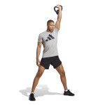 Tricou Sport cu Mânecă Scurtă Adidas Essentials Tr-Es Fr Logo Gri deschis