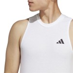 Tricou de Bărbați fără Mâneci Adidas Training Essentials Alb