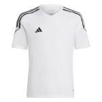 Tricou de Fotbal cu Mânecă Scurtă pentru Copii Adidas Tiro 23 Alb