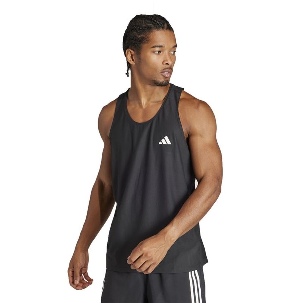Tricou de Bărbați fără Mâneci Adidas Own Ther Run Negru