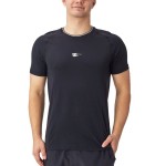 Tricou cu Mânecă Scurtă Bărbați Wilson Wilson Team Seamless Crew Negru Padel