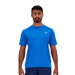 Tricou cu Mânecă Scurtă Bărbați New Balance Athletics Albastru