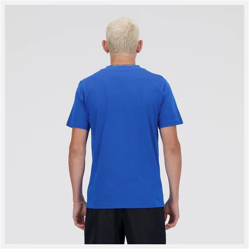 Tricou cu Mânecă Scurtă Bărbați New Balance Sport Essentials Logo Albastru
